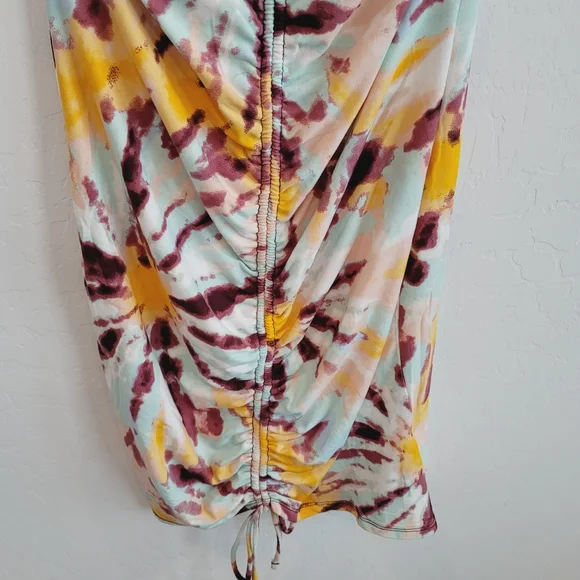 NWOT Derek Heart Tie Dye Sleeveless Mini Dress Women's Size Large - Picture 11 of 12